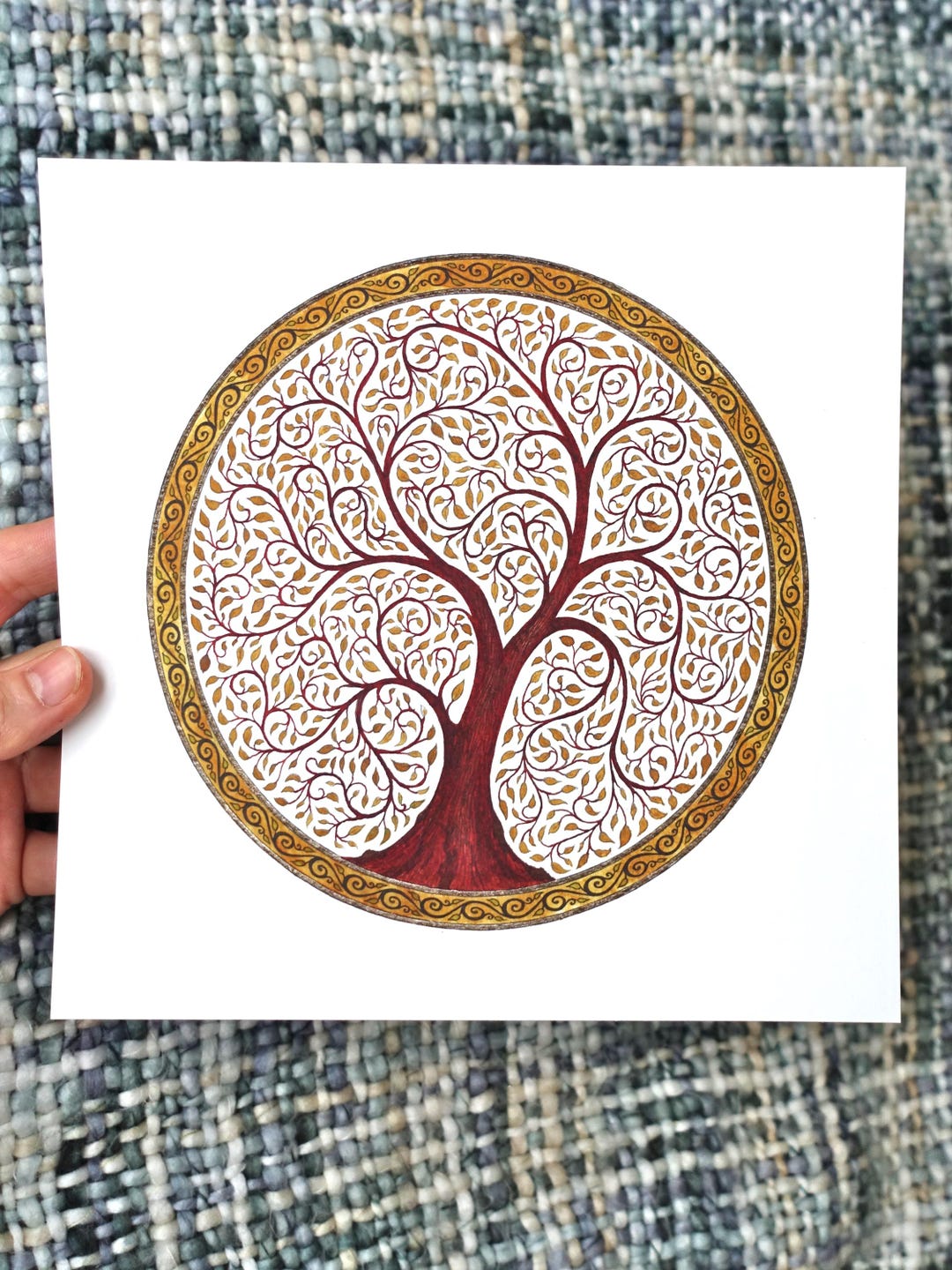 Filigree Tree Giclee Print: Original Ink Illustration - Etsy