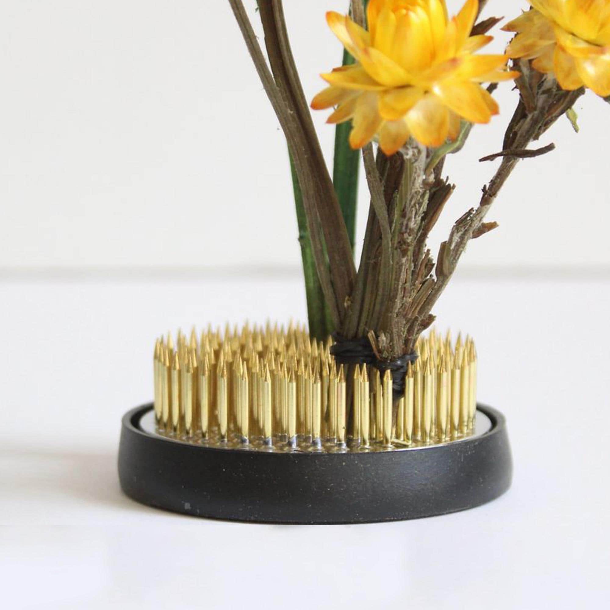 46cm–60cm Ikebana Kenzan Flower Frogs – Stainless Steel (silver