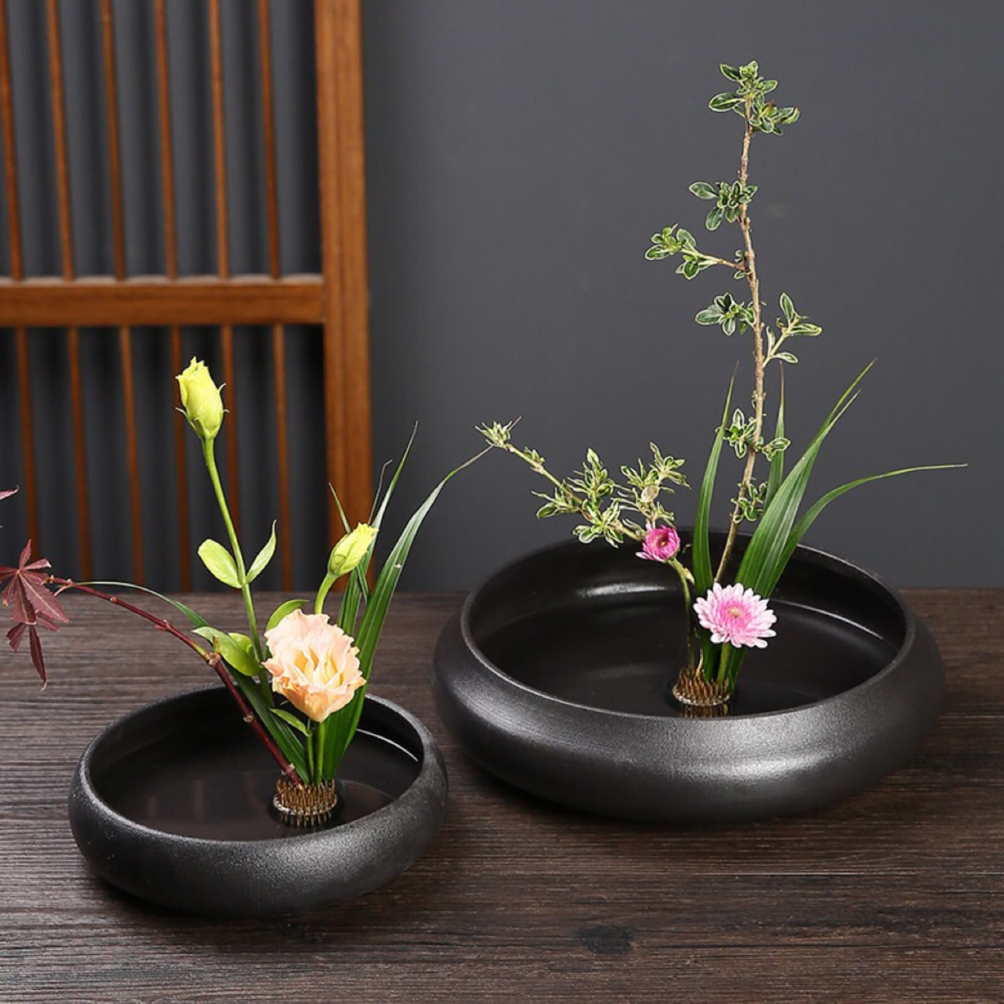 Ikebana Kenzan Flower Fixed Holder Flower Arrangement Garden Cafe Decor  Flexible Flower Frog Arranging Base Organizer