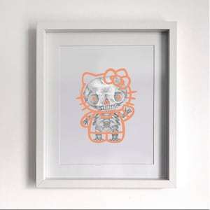 Skello Kitty - Skeleton X-Ray - Pointillism Colour Edition