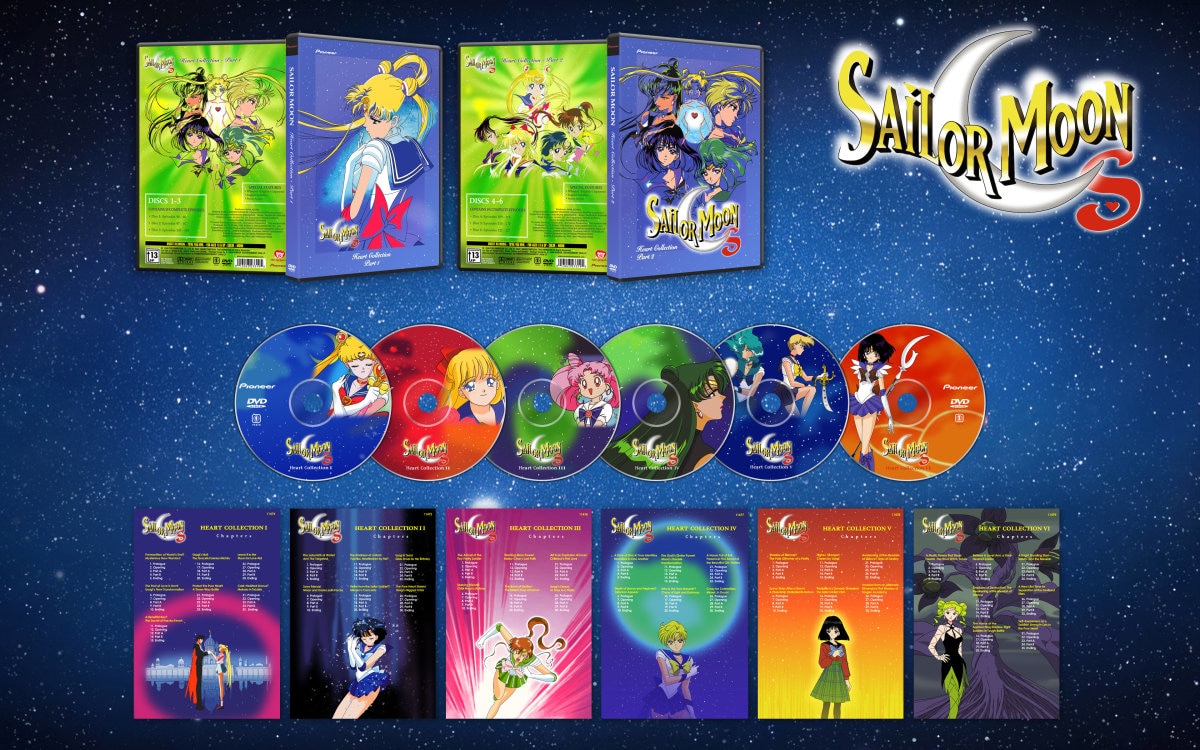 Sailor Moon Season 3 Complete DVD English and Japanese Dubbed
