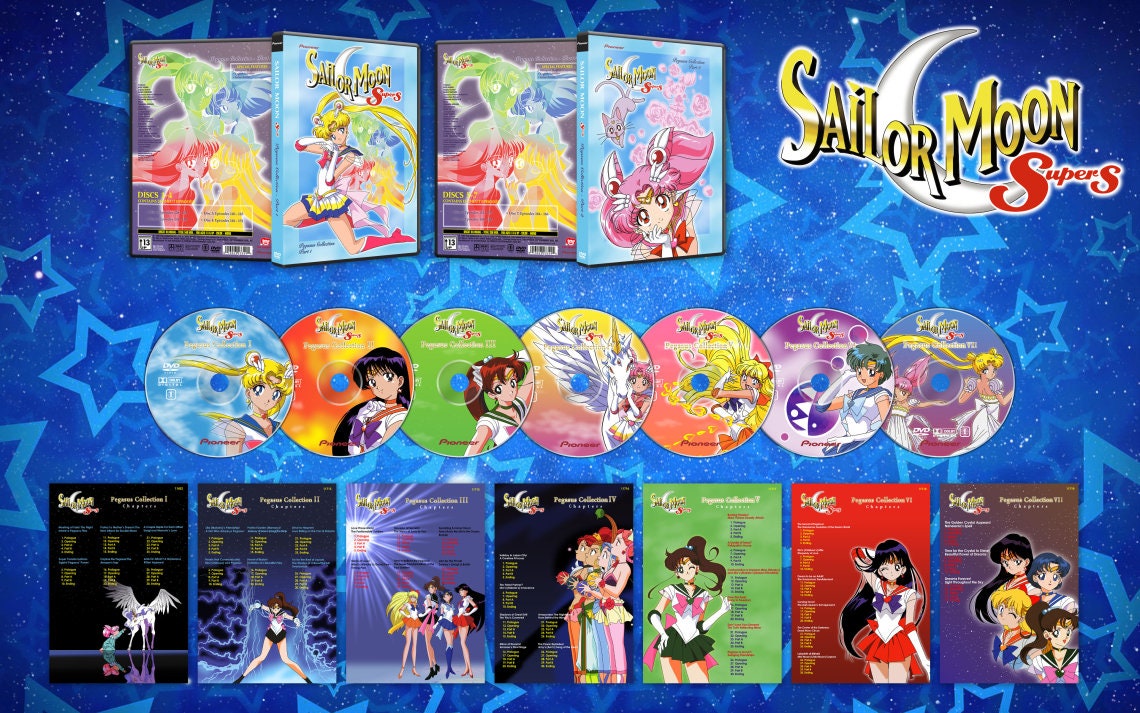 Sailor Moon Season 4 Complete DVD - English & Japanese Dubbed