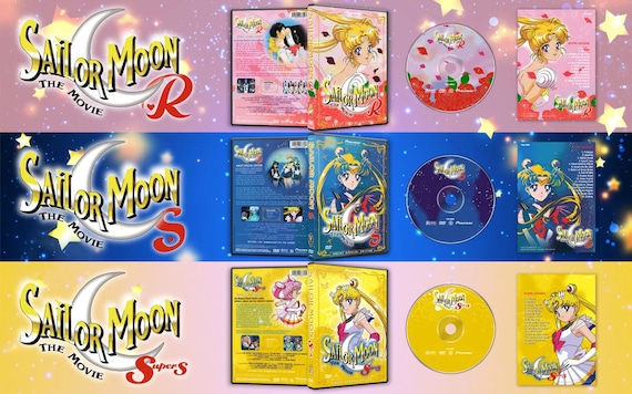 Sailor Moon R, S, Supers the Movies DVD Trilogy - English