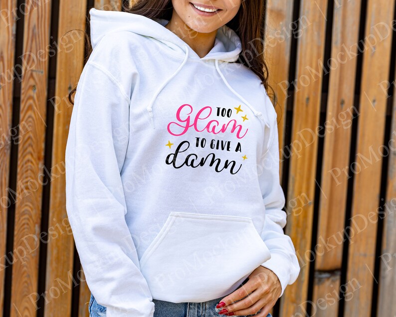 Download Gildan 18500 Hoodie Sweatshirt Mockup with girl model ...