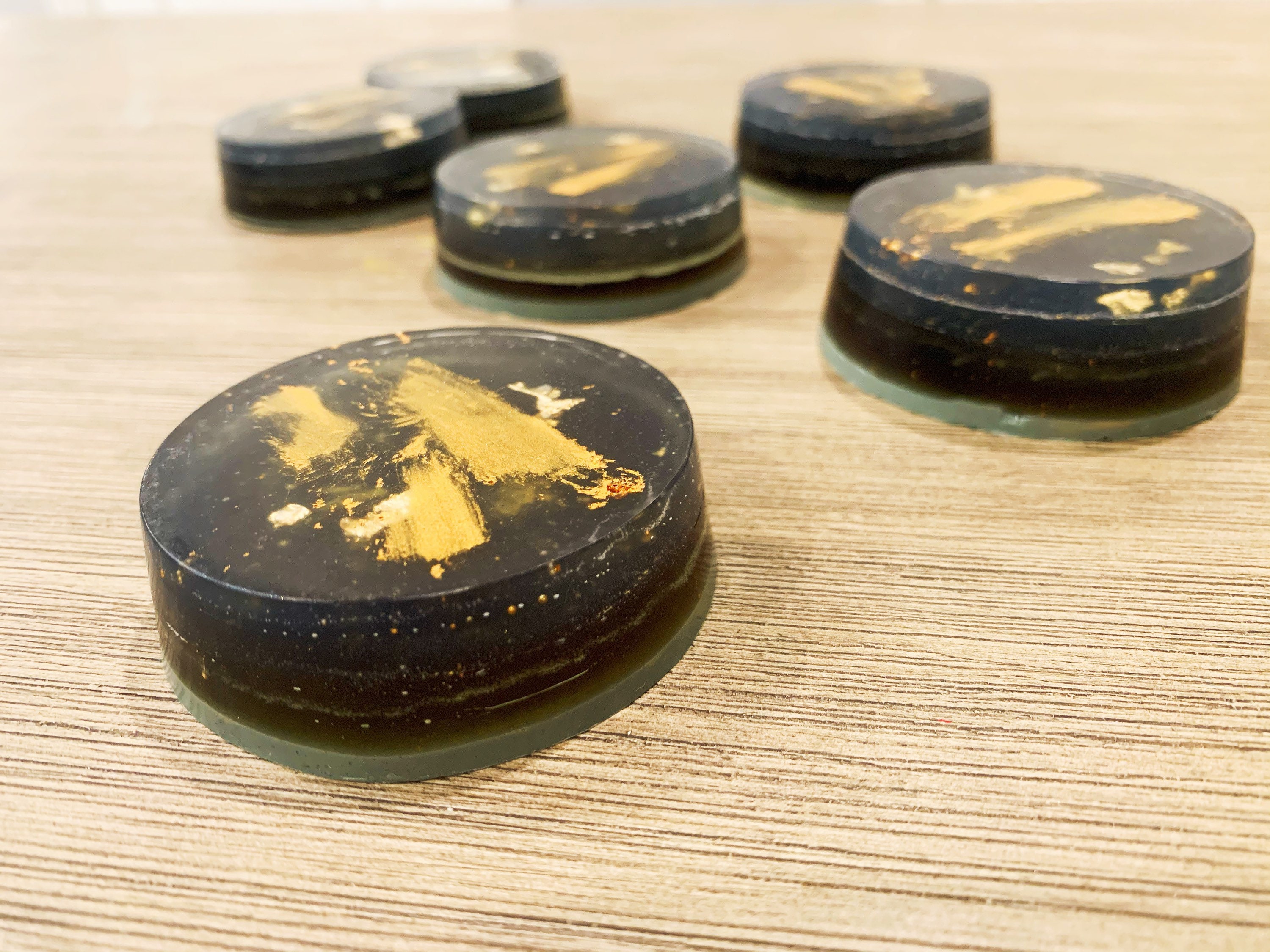 Black and Gold Luxury Handmade Soap Gold Flakes English Etsy