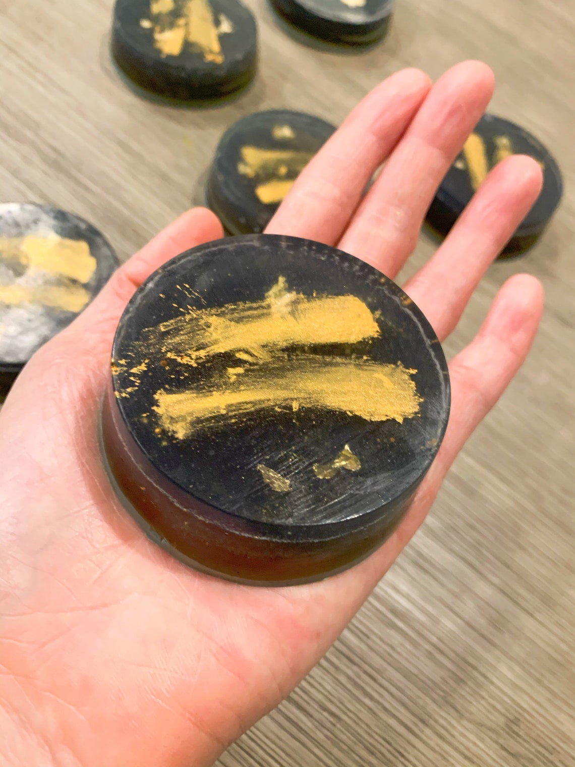 Black and Gold Luxury Handmade Soap Gold Flakes English Etsy
