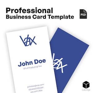 Professional Business Card Template with PSD File - Customizable, Print-Ready Design with High-Quality Graphics