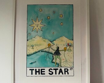 The Star tarot poster