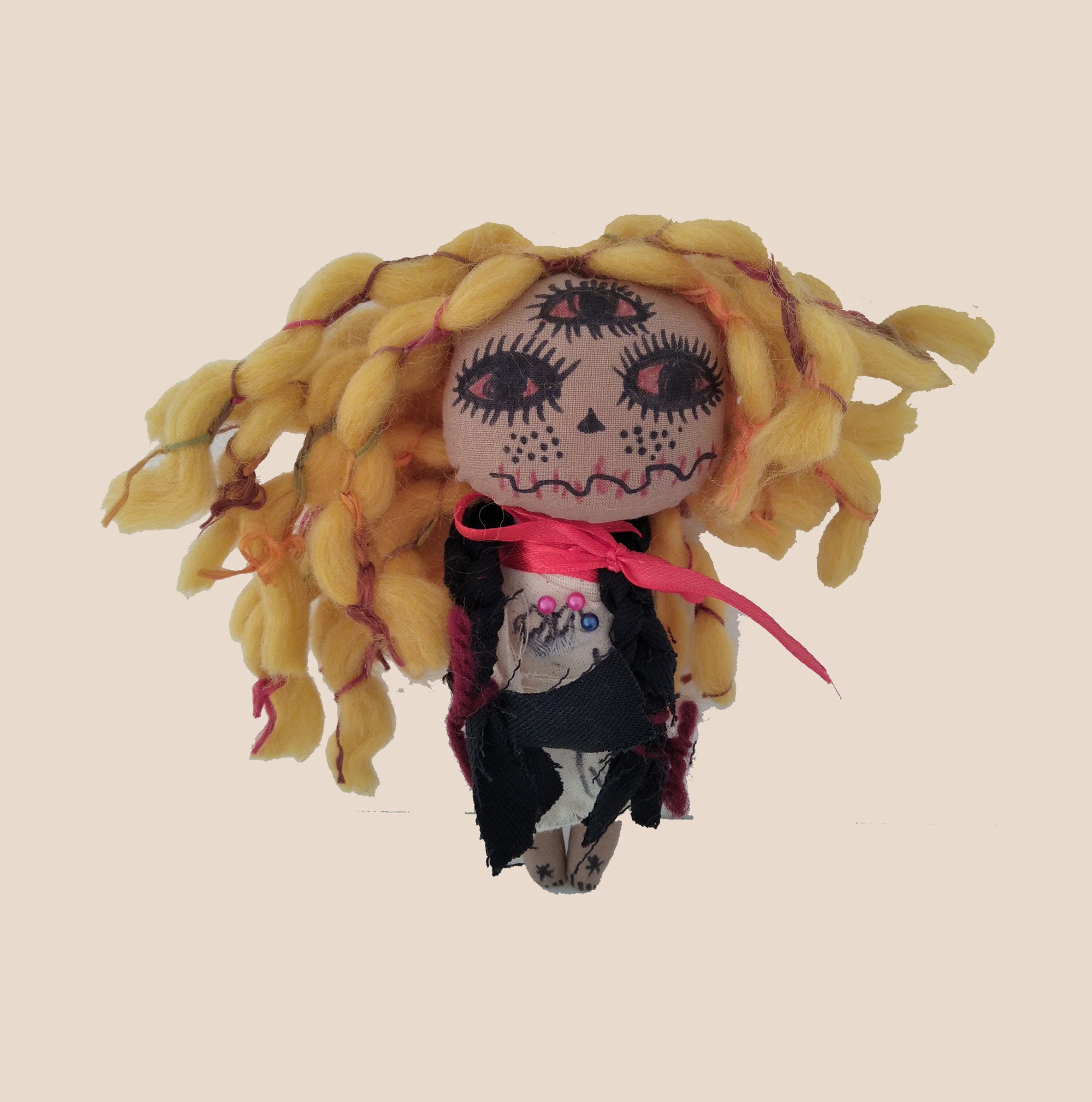 Voodoo Doll With Pins Etsy UK