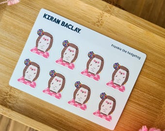 Cute Disco Hedgehog Stickers | Party Sticker Sheet | Hedgehog Mini Sticker Sheet | Cute Animal Sticker | Journal Sticker | Cute Stationery