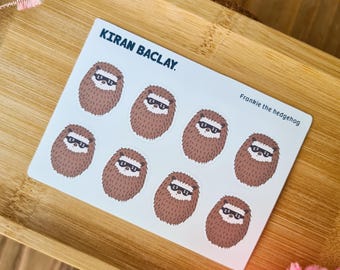 Cute Hedgehog Sleeping Stickers | Cute Sticker Sheet | Hedgehog Mini Sticker Sheet | Cute Animal Sticker | Journal Sticker | Cute Stationery