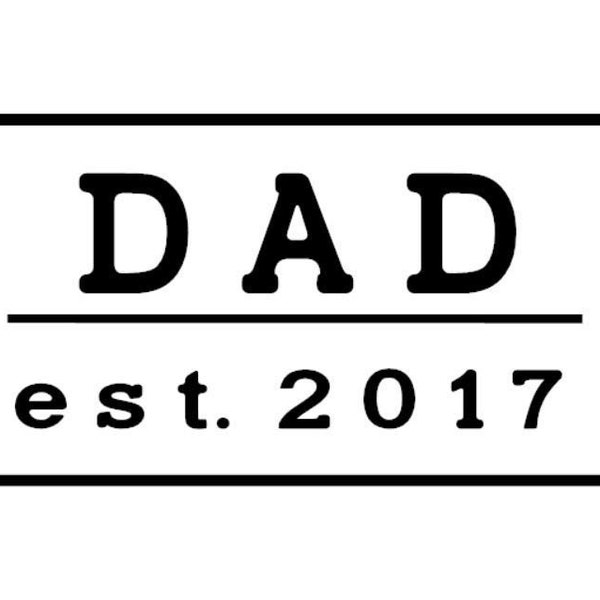 Custom Dad or Daddy decal sticker *Multiple sizes and colors available* Father Day Gift Parenting Child Personalized Gift Love Cup Bumper