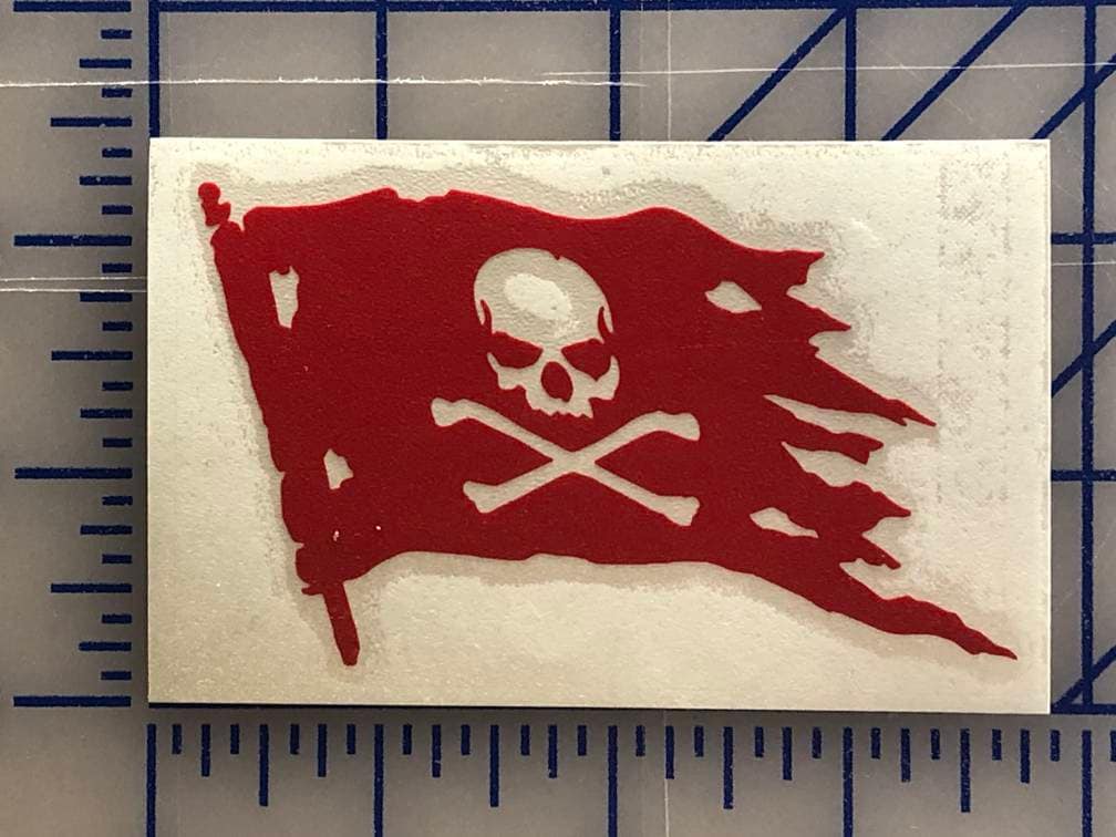 4x aufkleber sticker fahne flagge pirat piraten totenkopf skull jack  rackham r8