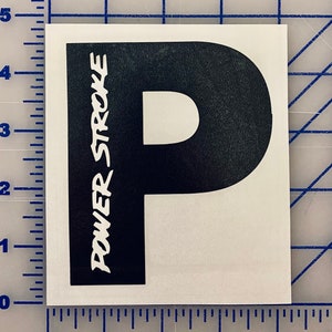 Powerstroke Decal Sticker *Multiple sizes and Colors Available* Diesel Turbo Ford Super duty Bumper Window