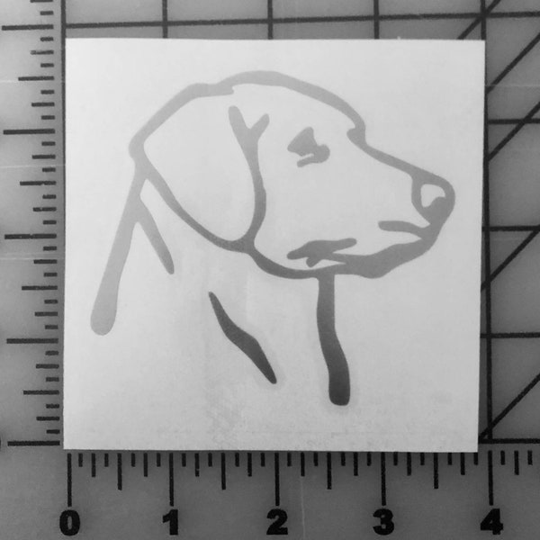 Labrador Retriever Decal Sticker *Multiple sizes and Colors available* Dog Puppy Pet Love Rescue Hunting Outdoors Chocolate Black Yellow Lab