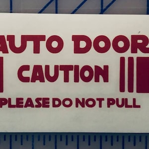 Auto Deur Sticker Sticker * Meerdere maten en kleuren beschikbaar * Uber Lyft Van Automatische Waarschuwing Waarschuwing Star Wars Font