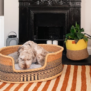 Dog Handwoven Basket Pet Cat ethical comfortable