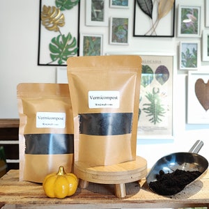 Vermicompost/ Worm Castings Sachet - plant growing support