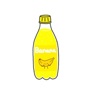 Autocollant banane soda, autocollant soda, autocollant Bullet Journal, autocollant planificateur