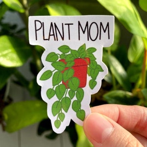 Pegatina de mamá de planta, pegatina de planta, pegatina de computadora portátil, pegatina de teléfono, pegatina de diario