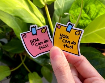 You Can Do This Sticker, Post-It Note Sticker, Cute Sticker, Inspirational Sticker, Motivational Sticker, Laptop Sticker