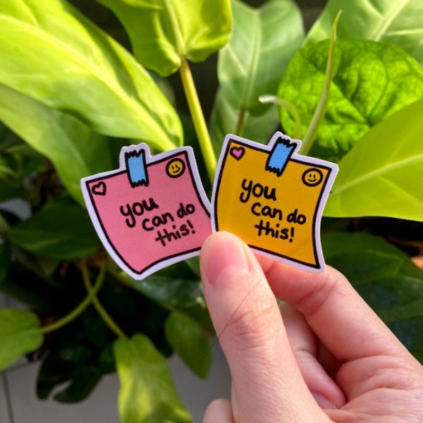 You Can Do This Sticker, Post-It Note Sticker, Cute Sticker, Inspirational Sticker, Motivational Sticker, Laptop Sticker