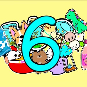 6枚の個別ステッカーをお選びください。