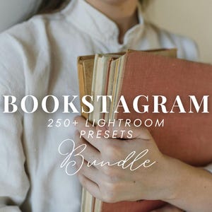 250+ BOOKSTAGRAM Bundle Lightroom Presets Mobile and Desktop, Aesthetic Influencer Presets, for Bloggers, Bookish filter, Planner Presets