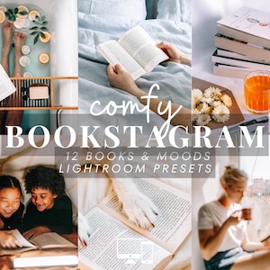 Comfy Bookstagram Lightroom Presets: Cozy Vibes, Soft Filter (Mobile & Desktop)