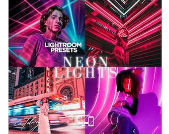 10 Neon Lights Lightroom Presets: Vibrant Night City & Urban Street Filters