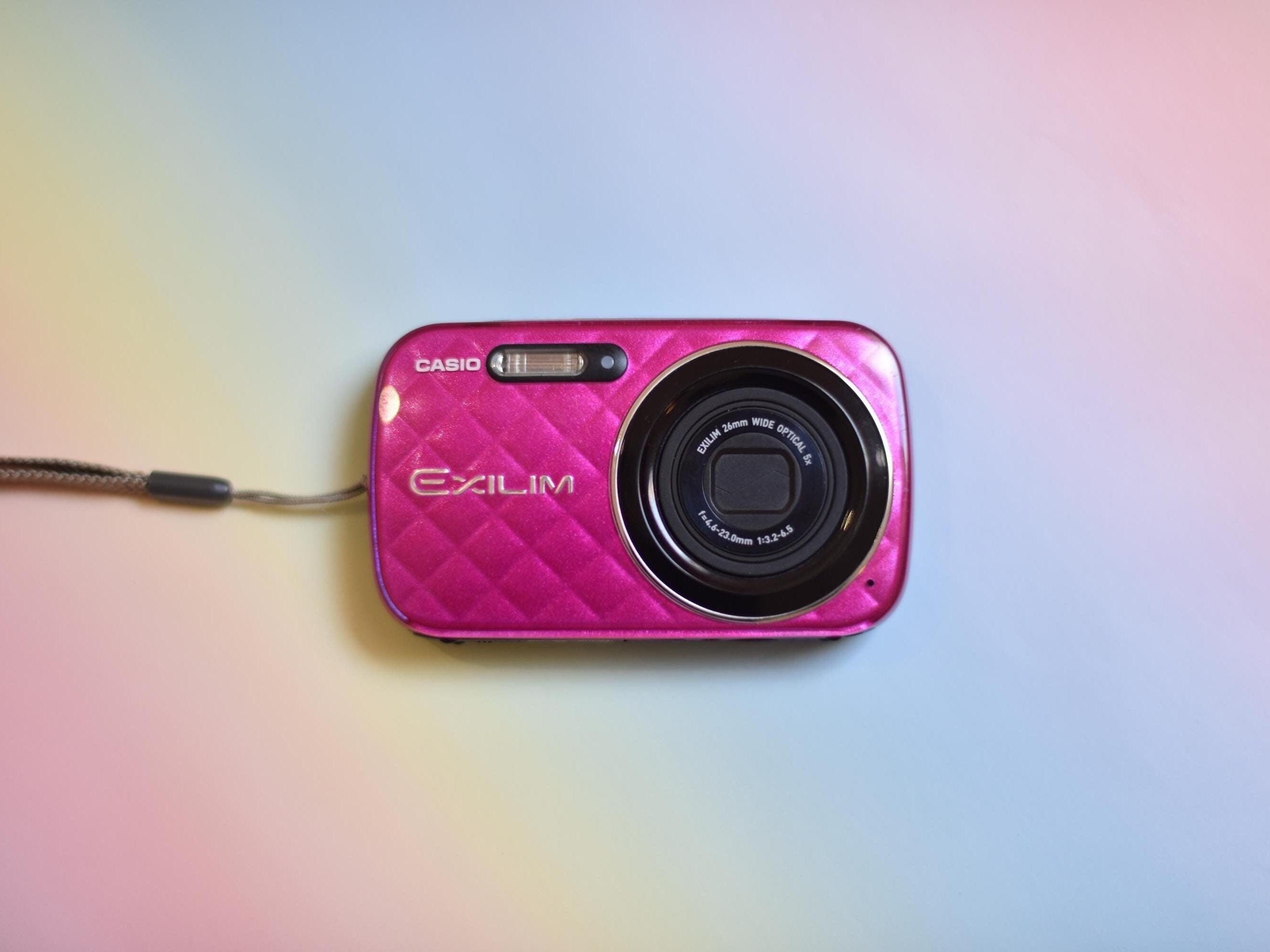 Casio Exilim Digital Pink Camera, Gift Mother's Day, digital camera 5x optical Zoom Compact Digital Camera Vintage Digicam Y2K Mint Gift