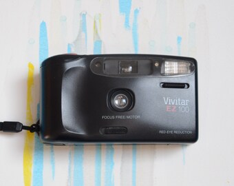 Vivitar EZ 100, point-and-shoot, 35mm film camera