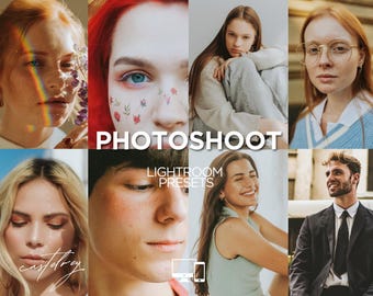 Photoshoot Lightroom Presets: Bright Airy, Natural Light Presets, Mobile & Desktop, Photo Filters, Indoor photography