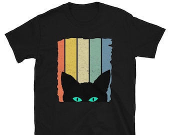 Retro Halloween Cat T-shirt, Spooky Season Tee
