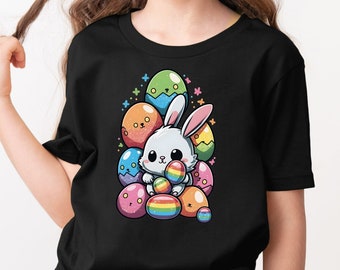 Kids Easter Bunny T-Shirt, Cute Egg Hunt Tee