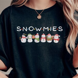 Snowmies Shirt, Christmas Gift for Friends, Xmas Party Gift For Friends, Family Matching Tee, Cousins Crew Sweatshirt, Snowman Hoodie