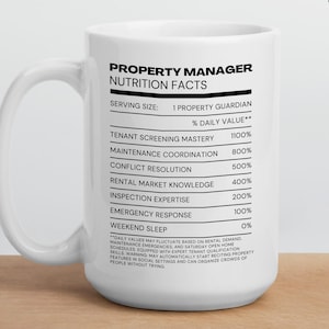 Property Manager Mug, Real Estate Agent Gift, Custom Estate Manager Gift, Relator Appreciation Gift, Property Management Gift from Investor