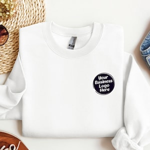 Custom Logo Shirt, Personalised Logo Sweatshirt, Company Logo Hoodie, Business Logo Tee, Gift for Staff, Your Brand Sweater Pullover Jumper