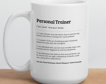 Taza de entrenador personal, instructor de fitness, regalo de entrenador de fitness, regalo de entrenamiento personal para entrenador de gimnasio, regalo personalizado, regalo de entrenador personalizado