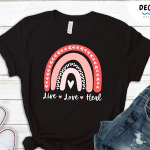 Physiotherapy Shirt, Gift for Physiotherapist, Physical Therapy Tank Top Live Love Heal Nurse Sweatshirt Occupational Therapy Student Hoodie