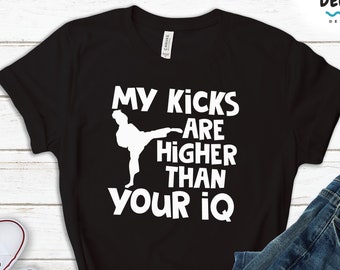Kickboxing Tshirt, Karate Girl Gift, JiuJitsu Shirt Women, Martial Arts Shirt Kung Fu Sweatshirt Taekwondo Hoodie Inspirational Gift for Her