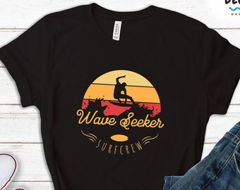 Surfing T-shirt, Gift For Surfer, Beach Vacation Shirt For Him, Retro Style Surfer Tank Tops for Men, Sweatshirt Hoodie, Surf Lover Tshirt
