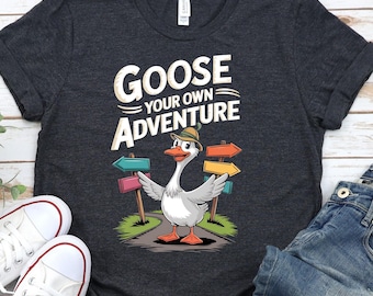 Goose Camping Shirt, Adventure Sweatshirt, Hiking Lover Tshirt, Gift for Hiker, Gift For Campers, Outdoor  Crewneck Sweater, Nature Hoodie
