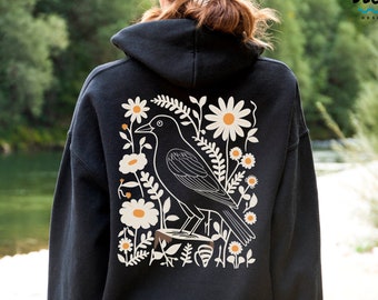 Crow T-Shirt Raven Tee Shirt Bird Lover Gift Crow T-Shirt Raven Tee Shirt Bird Lover Gift