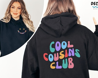 Cool Cousins Club Hoodie, Custom Family Reunion Sweatshirt
