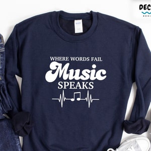 Musician Sweatshirt, Music Teacher Gift, Music Notes Tshirt, Classical Music Nerd Birthday Gift, Guitar Dad Hoodie, Orchestra Band Tank Top