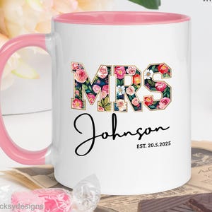 Personalizowany kubek dla pani, prezent na wieczór panieński, kubek zaręczynowy, spersonalizowany prezent na wesele, prezenty rocznicowe dla żony, prezent dla przyszłej pani, kubek dla panny młodej
