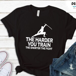 Inspirational Tshirt, Samurai Sword Gift for Student from Teacher, Gym Motivation Shirt, Fitness Sweatshirt, Motivational Workout Hoodie