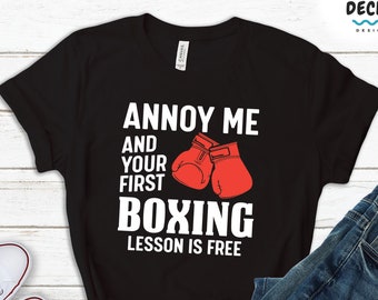 Funny Boxing Shirt, Boxing Sweatshirt, Fitness Clothing, Boxing Fan Tank Top, Women's Boxing Sweater, Coach Gift for Men, Boxing Girl Hoodie