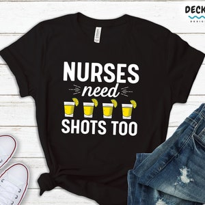 Funny Nurse Tshirt, Gift for Nurses Need Shots Too, Funny Vaccine Shirt, Vaccinated Registered Nurse Vaxx Appreciation Tee Sweatshirt Hoodie